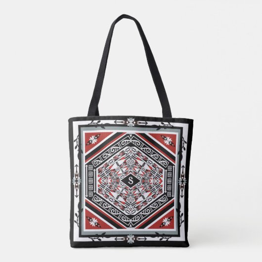 Mandala Tribal Nieuw Tote Bag (Achterkant)