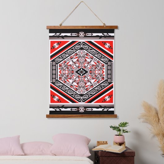 Mandala Tribal Nouveau Hangend Wandkleed (Slaapkamer)