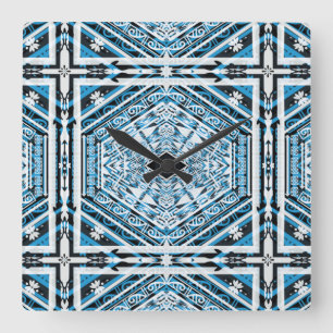 Mandala Tribal Nouveau Wandklok