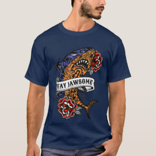 Mandala Tribal Tattoo liefhebbers Rozen Haai T-shirt