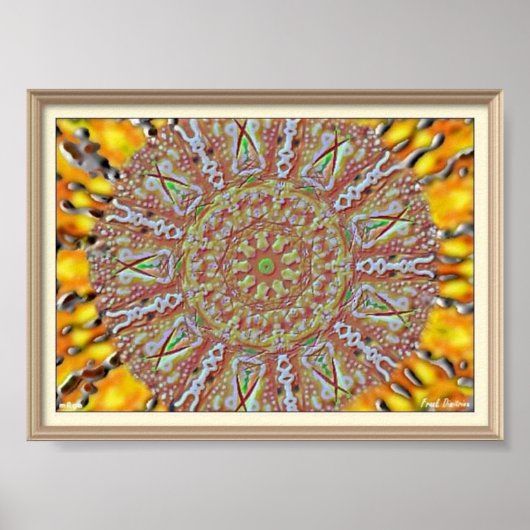 Mandala Trippy Poster (Voorkant)