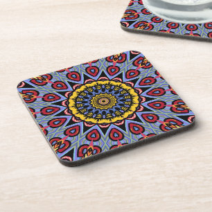 Mandala Trippy Retro Hippie Boho Chic Bohemian Bier Onderzetter