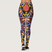 Mandala Trippy Retro Hippie Boho Chic Bohemian Leggings (Achterkant)