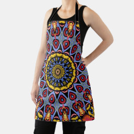 Mandala Trippy Retro Hippie Boho Chic Bohemian Schort