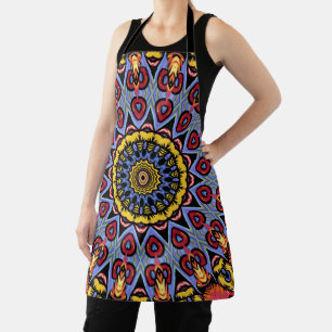 Mandala Trippy Retro Hippie Boho Chic Bohemian Schort