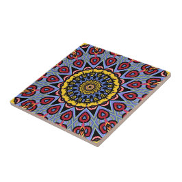 Mandala Trippy Retro Hippie Boho Chic Bohemian Tegeltje