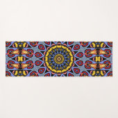 Mandala Trippy Retro Hippie Boho Chic Bohemian Yogamat (Voorkant (horizontaal))