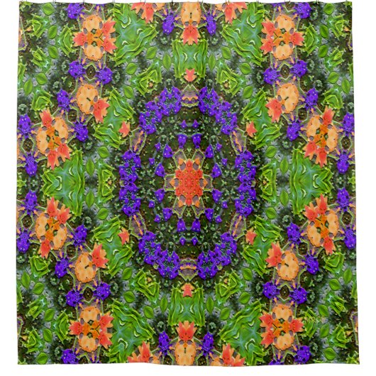 Mandala Tuin.... Douchegordijn (Voorkant)