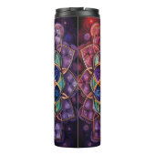Mandala tumbler design thermosbeker (Achterkant)