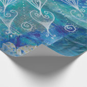 Mandala türkis und blau cadeaupapier (Hoek)