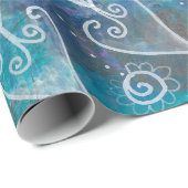 Mandala türkis und blau cadeaupapier (Rol Hoek)