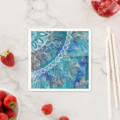 Mandala türkis und blau servet (Insitu)