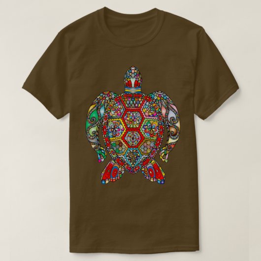 Mandala Turtle T-shirt (Design voorkant)
