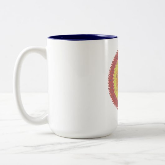 Mandala Tweekleurige Koffiemok (Links)