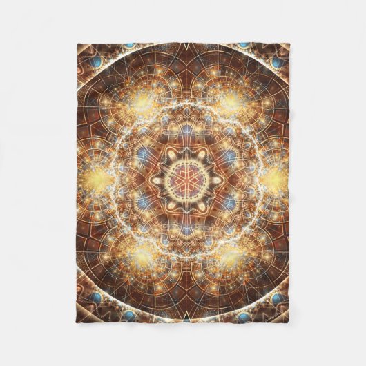 Mandala uit de Heart of Change 17 Fleece Blanket Deken (Voorkant)