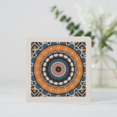 Mandala-uitnodiging Kaart (Staand voorkant)