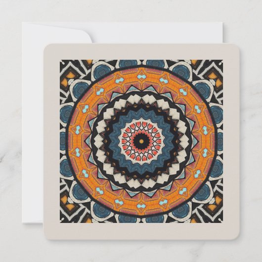 Mandala-uitnodiging Kaart (Voorkant)