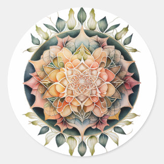 Mandala : Un Oasis de Paz y Tranquilidad Ronde Sticker