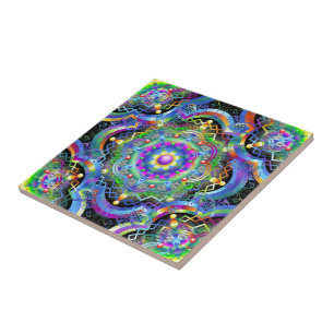 Mandala Universe Colors Tegeltje
