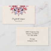 Mandala Universe Symbool Visitekaartje (Voorkant / Achterkant)