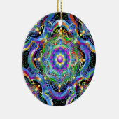 Mandala Universum Kleuren Keramisch Ornament (Rechts)