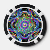 Mandala Universum Kleuren pokerchips (Achterkant)
