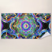 Mandala Universum Kleuren Strandlaken (Voorkant)