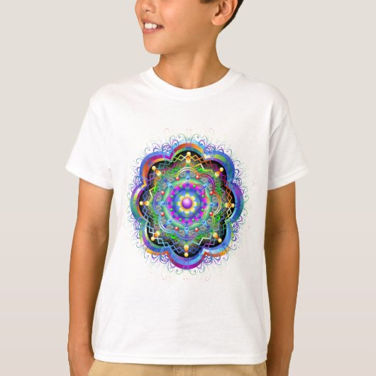 Mandala Universum Psychedelisch  T-shirt (Voorkant)