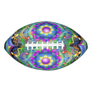 Mandala Universum Psychedelische Kleuren American Football