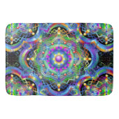 Mandala Universum Psychedelische Kleuren Badmat (Voorkant)