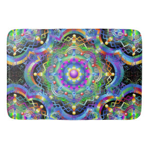 Mandala Universum Psychedelische Kleuren Badmat