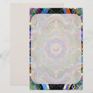 Mandala Universum Psychedelische Kleuren Briefpapier