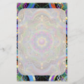 Mandala Universum Psychedelische Kleuren Briefpapier (Voorkant)