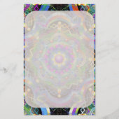 Mandala Universum Psychedelische Kleuren Briefpapier (Voorkant)