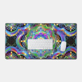 Mandala Universum Psychedelische Kleuren Bureaumat (Keyboard & Muis)