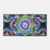 Mandala Universum Psychedelische Kleuren Bureaumat (Voorkant)