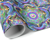 Mandala Universum Psychedelische Kleuren Cadeaupapier (Rol Hoek)
