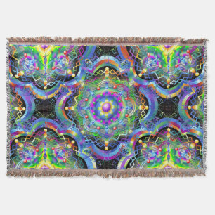 Mandala Universum Psychedelische Kleuren Deken