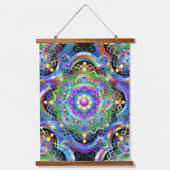 Mandala Universum Psychedelische Kleuren Hangend Wandkleed (Voorkant)