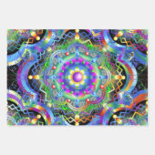 Mandala Universum Psychedelische Kleuren Inpakpapier Vel (Voorkant 2)