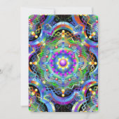 Mandala Universum Psychedelische Kleuren Kaart (Voorkant)