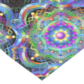 Mandala Universum Psychedelische Kleuren Korte Tafelloper (Hoek)