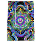 Mandala Universum Psychedelische Kleuren Medium Cadeauzakje (Achterkant)