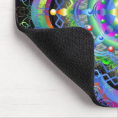 Mandala Universum Psychedelische Kleuren Muismat (Hoek)