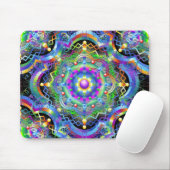 Mandala Universum Psychedelische Kleuren Muismat (Met muis)