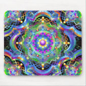 Mandala Universum Psychedelische Kleuren Muismat (Voorkant)