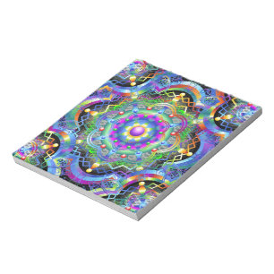 Mandala Universum Psychedelische Kleuren Notitieblok