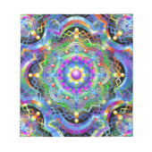 Mandala Universum Psychedelische Kleuren Notitieblok (Voorkant)