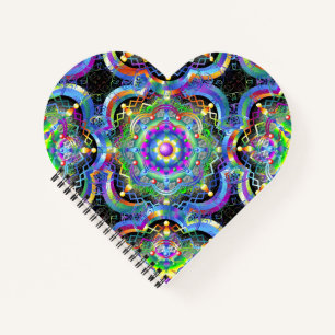 Mandala Universum Psychedelische Kleuren Notitieboek