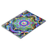 Mandala Universum Psychedelische Kleuren Notitieboek (Linkerzijde)